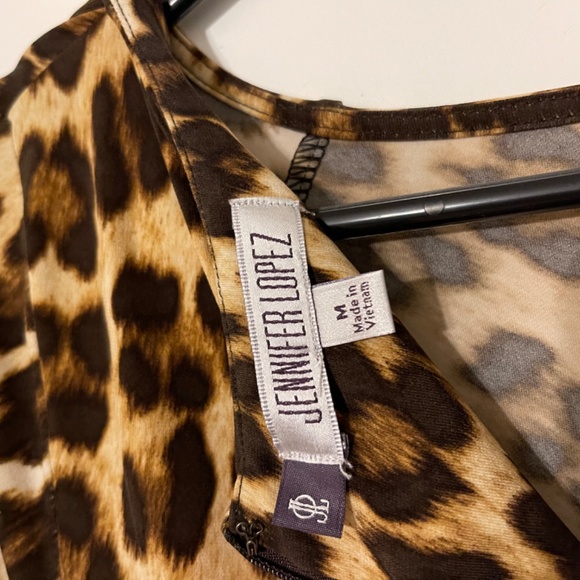 J.Lo Leopard Bodycon Dress - Picture 2 of 3